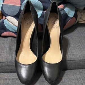 Size 6.5 Vince Camuto Black Platform Heel